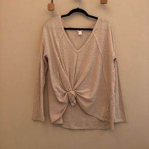 Long sleeve thermal lounge top